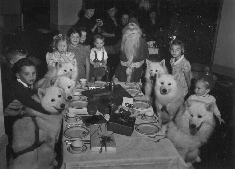 Picture is from Connie Richardson Konopisos Donation and Features Agnes Mason Sled Team (1938-9) at Senator Hotel in Sacramento, CA.