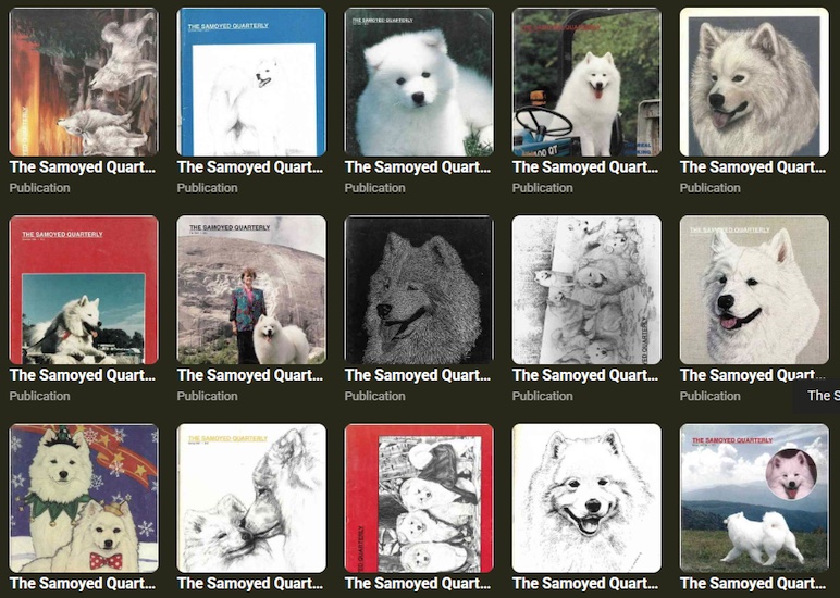 Screenshot of CatalogIt entries, grid view