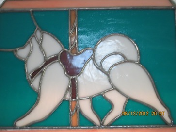 Stained Glass Piece created by Dr. Sal Lawrence, circa 1998