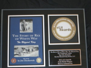 The Story of Rex of White Way’s Gold Medal Plaque for Best in Animals/Pets