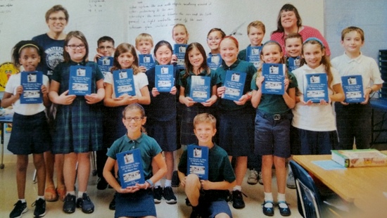 Third Grade Class at Whitefield Academy in Kansas City, MO enjoying their Rex books